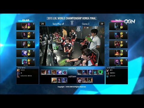 JAG vs NJE Game 3 Highlights - JIN AIR GREEN W vs NAJIN E-MFIRE – REGIONALS LCK Champions KR Summer