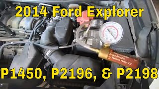 2014 Ford Eplorer p1450, p2196, & p2198