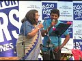 Puneeth Rajkumar And Usha Uthup Singing Bombe Helutaite And Huttidare In Rally For Rivers Function