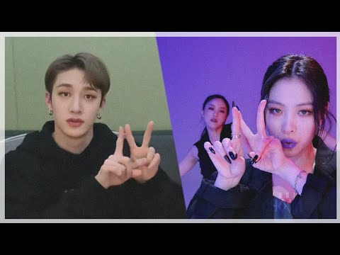 Stray Kids Bang Chan reaction to RYUJIN AOTM (artist of the month)