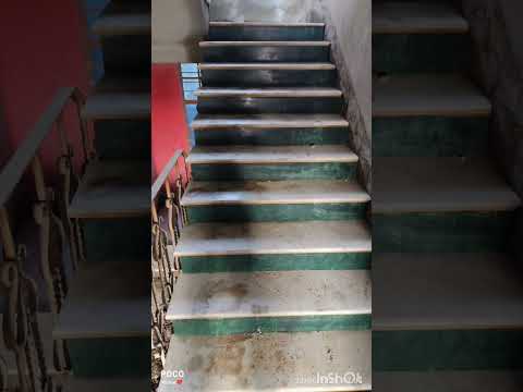 Marble and tiles staircase design || green and white staircase design ||#najmul