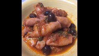 TOTANI IN UMIDO CON CAPPERI E OLIVE