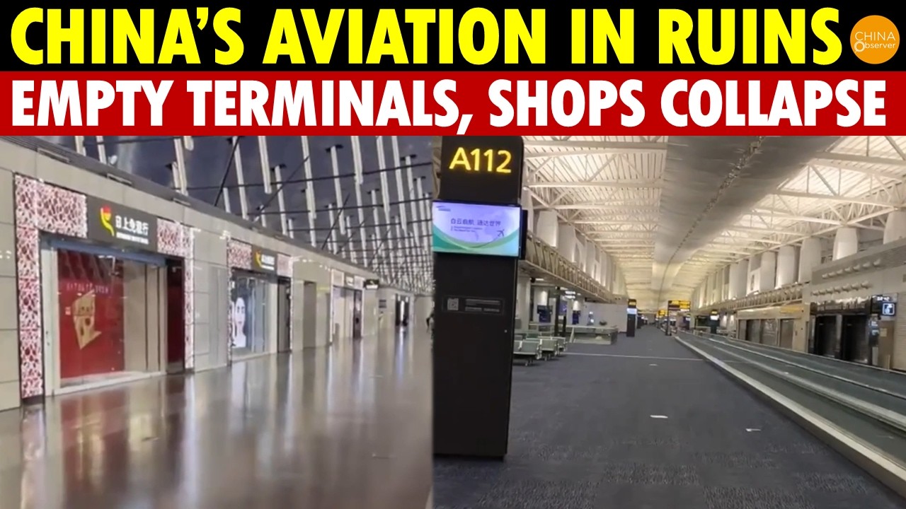 China’s Aviation Enters Zombie Era, Airports Empty Like Ghost Towns, $60 Billion Vanishes