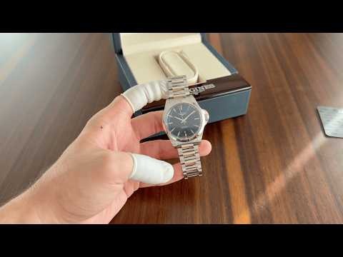 Reloj de pulsera automático Longines New Conquest azul de 38 mm, ref. L3.720.4.92.6