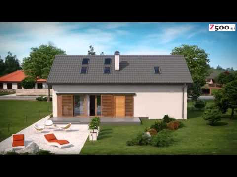 3D vizualizacija tipskega projekta hiše Z232  www.z500.si
