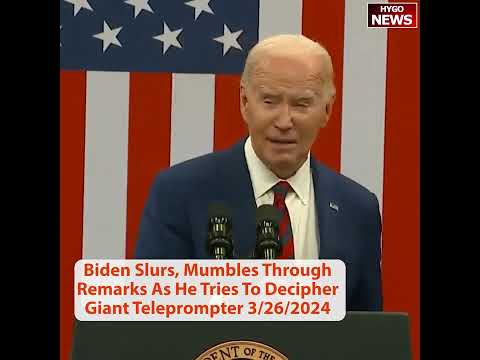 Confused Biden Gets Startled By Kamala, Slurs, Mumbles Through Remarks