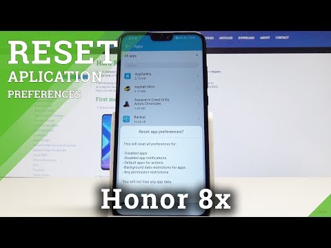 How to Reset App Preferences on Honor 8x - Restore App Configuration