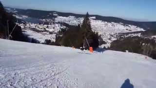 preview picture of video 'Le stade de slalom du domaine skiable de Gérardmer'