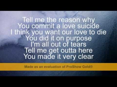 Ester Dean ft Chris Brown - Love Suicide lyrics