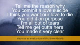 Ester Dean ft Chris Brown - Love Suicide lyrics