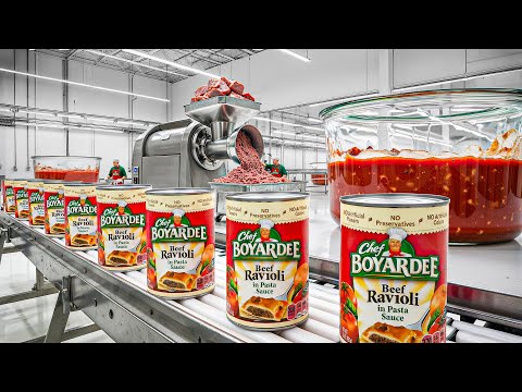 How Chef Boyardee Beef Ravioli Is Made In Factory