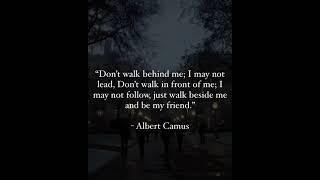 Just Walk Beside Me And Be My Friend!