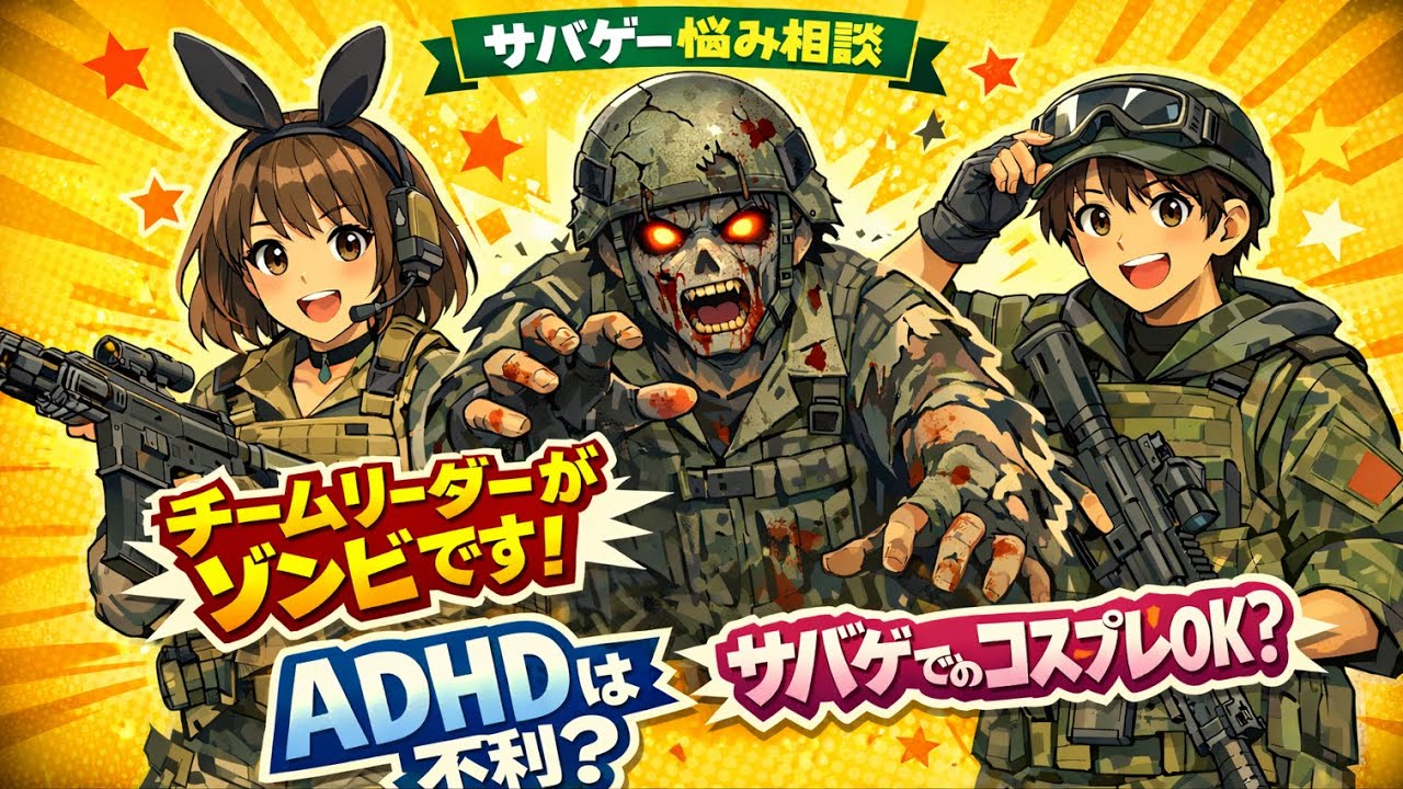 大門団長のサバゲーお悩み相談室 #19【チームリーダーがゾンビです！】　【ADHDサバゲーマーは不利？】【サバゲーでのコスプレについて】