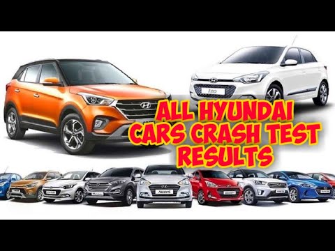 All HYUNDAI Cars Crash Test Videos || i10, i20,venue,creta,alcazar,verna, elantra,tucson,nios,aura