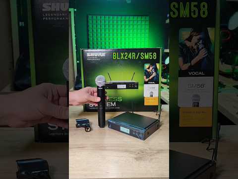 SM-58 SHURE WIRELESS MICROPHONE || vocal microphone #shure #vocals #wireless #shorts