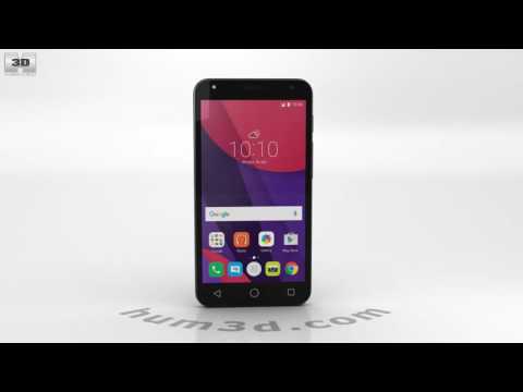 Alcatel Pixi 4 (5) Black 3D model by 3DModels.org