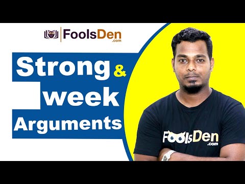 Strong and Weak Arguments Video Lecture - CLAT