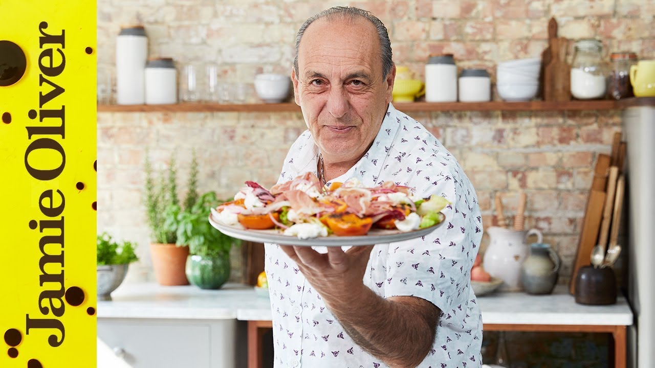 Grilled apricot salad: Gennaro Contaldo