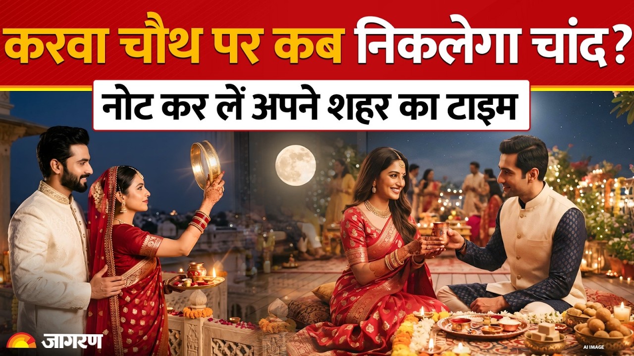 Karwa Chauth 2026 Moonrise Time: दिल्ली, कानपुर, लखनऊ में कितने बजे निकलेगा चांद?