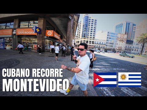 CUBANO recorre MONTEVIDEO por PRIMERA VEZ 🇺🇾