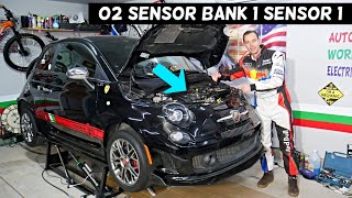 FIAT 500 UPSTREAM OXYGEN SENSOR BANK 1 SENSOR 1 LOCATION REPLACEMENT