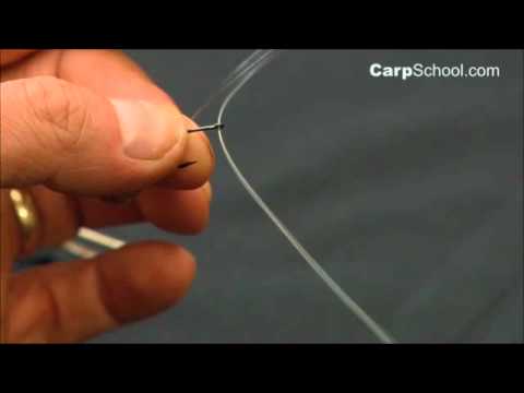 How to tie a Mono or Fluorocarbon Carp Hair Rig