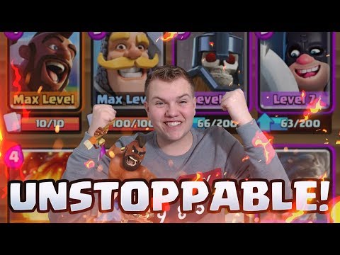UNSTOPPABLE! 12 Win Hog Cycle Deck LIVE Grand Challenge Gameplay - Clash Royale