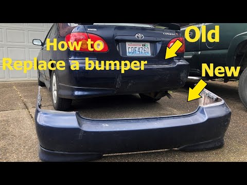 How To - Replace a bumper on a 2003-2008 Toyota Corolla step by step