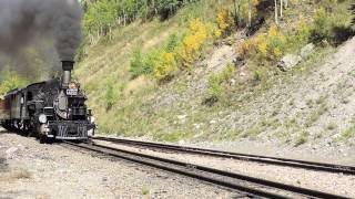 preview picture of video '2014-09-27 D&SNG # 473 at Elk Park Siding'