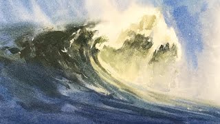 How to Paint a Wave in Watercolor - Matthew White