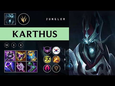 Karthus Jungle vs Zed - KR Master Patch 25.22
