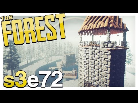 HOW TO BUILD THE BEST TOWER ROOF | The Forest Gameplay S3E72 (Alpha v0.57)