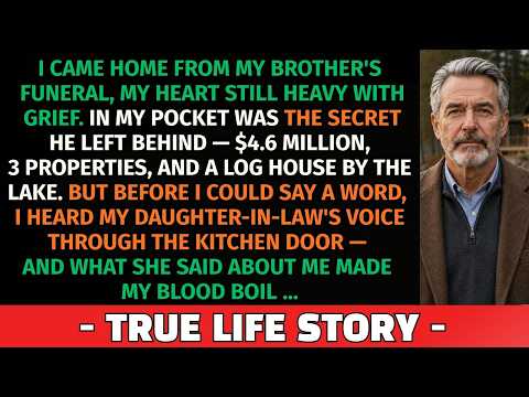 I Inherited $4.6M After My Brother's Funeral — Then I Heard My Daughter-in-Law Behind That Door