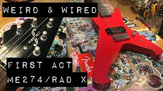 Video thumbnail for First Act ME274/'Rad X' mini guitar demo by Weird and Wired