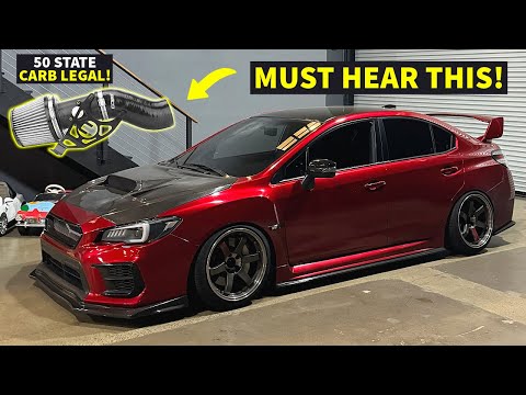 This Subaru WRX STI INTAKE Sounds So Good… (LOUD TURBO NOISE)