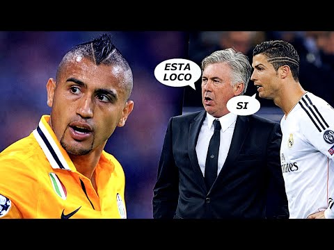 Recital de Arturo Vidal en el Bernabéu (Elogios Españoles) (Champions League 2013/14)