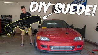 SUEDE Flocking my Dashboard! - EG Civic!