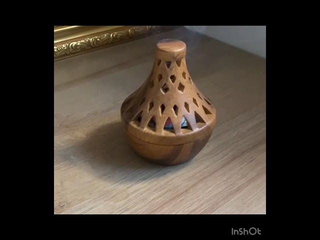 مبخره تراثية نقشة عروق الخشب