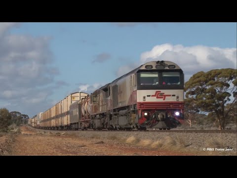Massive Superfreighters on the Trans-Australian Railway