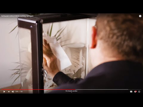 Ofenfenster/Kaminscheibe richtig reinigen - in Sekunden!
