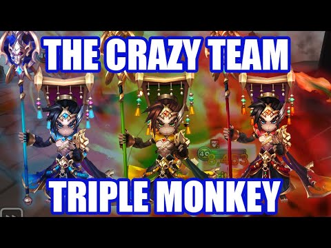 【Summoners War | Curry's RTA】THE CRAZY TRIPLE MONKEYS TEAM!!