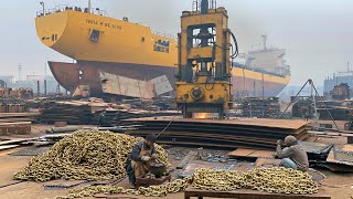 Recycling Old Ship Plates into Luxury Golden Chains | Metal Recycling 