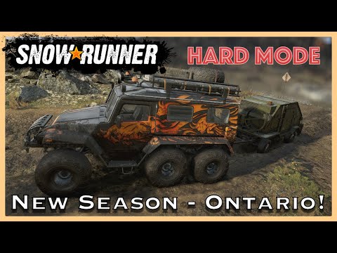 NEW SEASON! Pausing Wisconsin and moving to ONTARIO full time! | SnowRunner Hard Mode [S07E01]