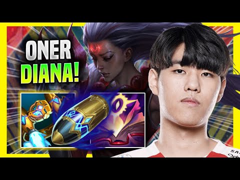 ONER PERFECT GAME WITH DIANA! - T1 Oner Plays Diana JUNGLE vs Viego! | Preseason 2022
