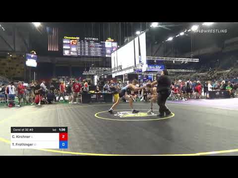 120 Lbs Consi Of 32 #2 - Caden Kirchner, Illinois Vs Tanner Frothinger, Idaho Fa35