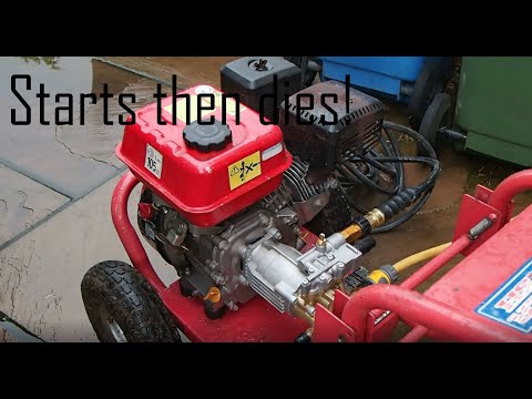 Pressure washer starts then dies - Clarke Pressure washer repair
