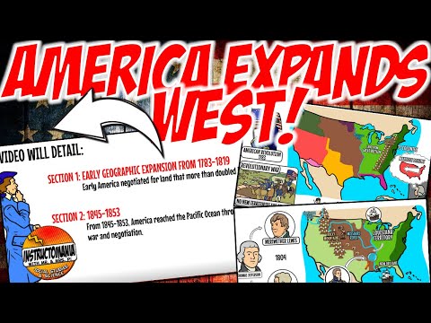 Westward Expansion US History American Manifest Destiny Video by Instructomania