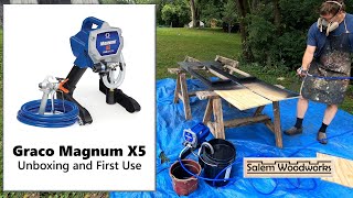 Graco Magnum X5 Airless Paint Sprayer: Unboxing and First Use
