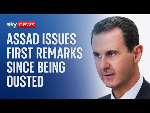 Ousted Syrian leader Bashar al Assad issues first statement since fall of regime