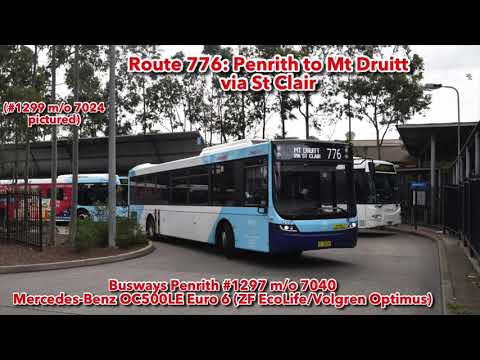 (ECOLIFE KICKDOWN) Busways #1297 m/o 7040: Mercedes-Benz OC500LE Euro 6 (ZF EcoLife/Volgren Optimus)